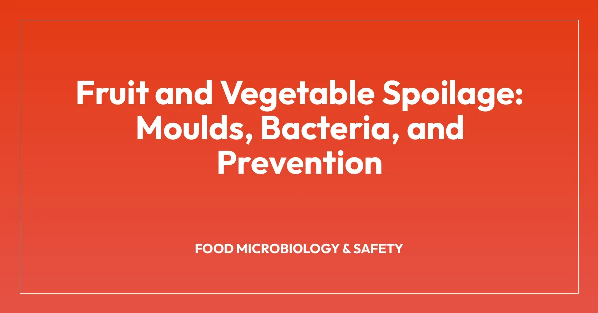Fruit and Vegetable Spoilage: Moulds, Bacteria, and Prevention