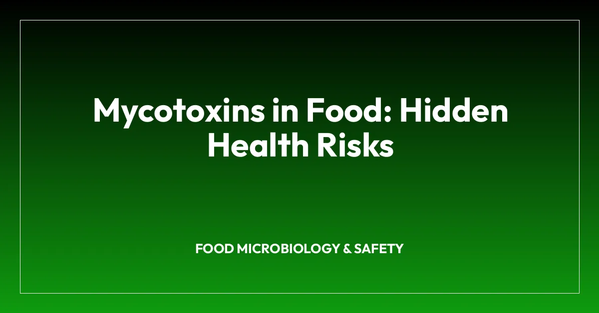 Mycotoxins in Food: Hidden Health Risks